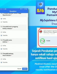 Panduan Penggunaan MySejahtera untuk Pemantauan di Rumah (5)